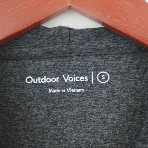 Outdoor Voices Hoodie Mens Small Charcoal Sweatshirt CloudKnit Soft - Picture 2 of 10